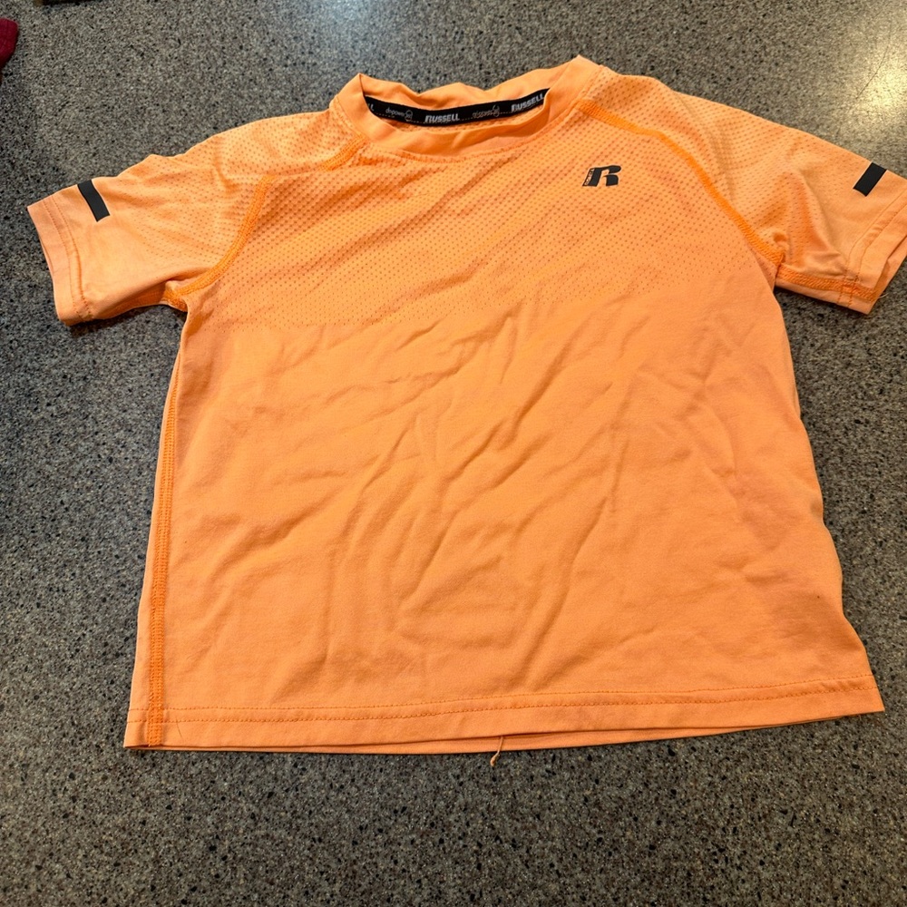 Russ Orange Short Sleeve Tee Performance Fabric